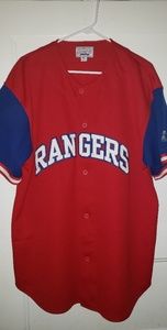 Rare Ivan Pudge Rodriguez Starter Jersey XL Texas